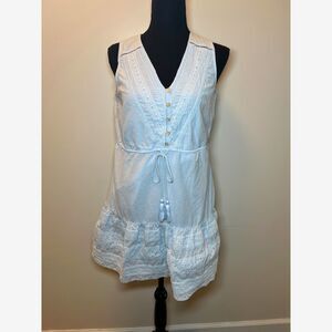 Joie Pale Blue Cotton Lace Dress Size small